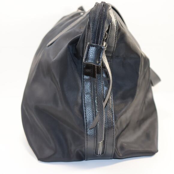 Botkier Black Nylon & Leather Trim Zip Tote Bag - Picture 3 of 6